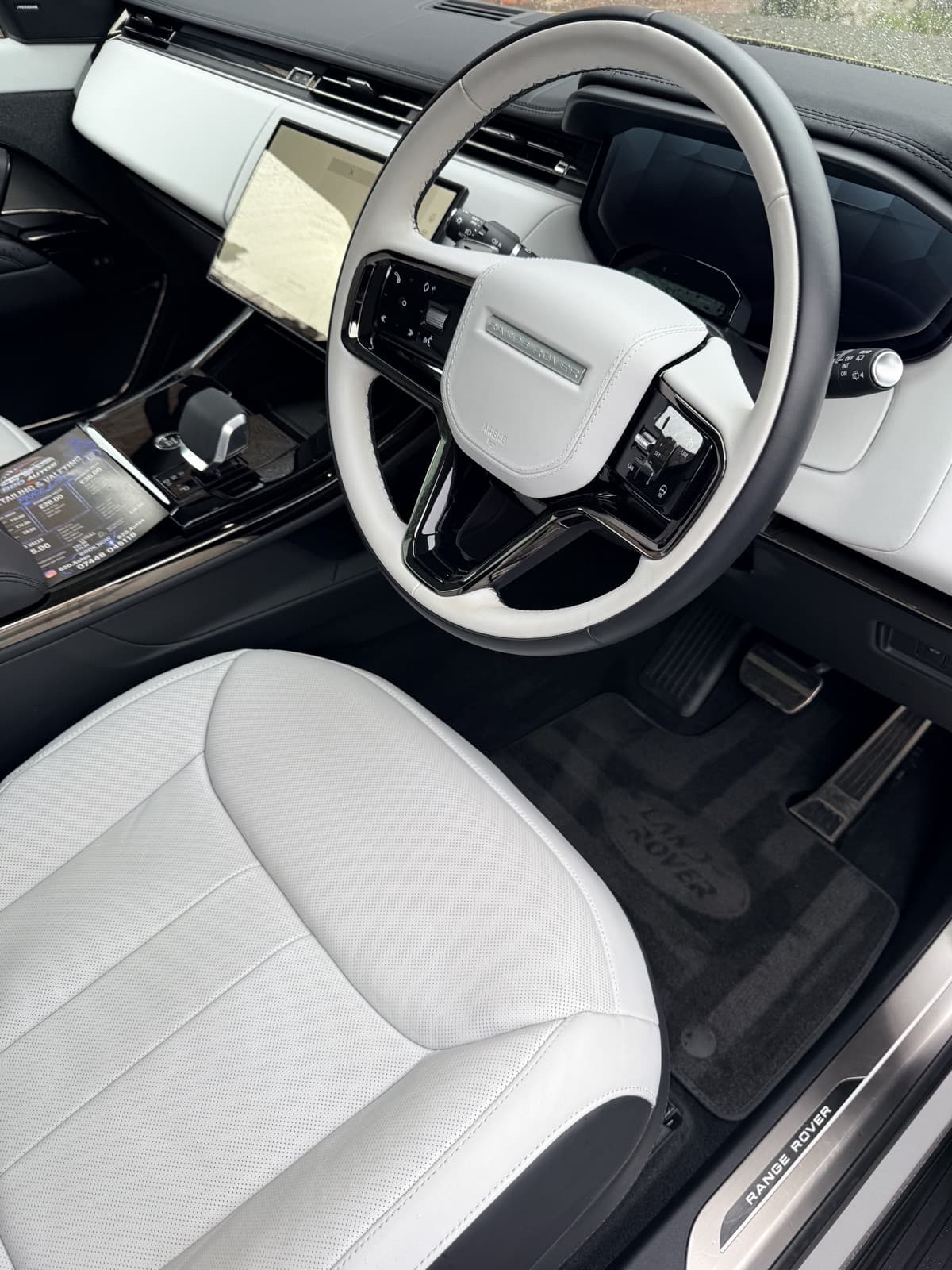 Ambient lighting around a car dashboard